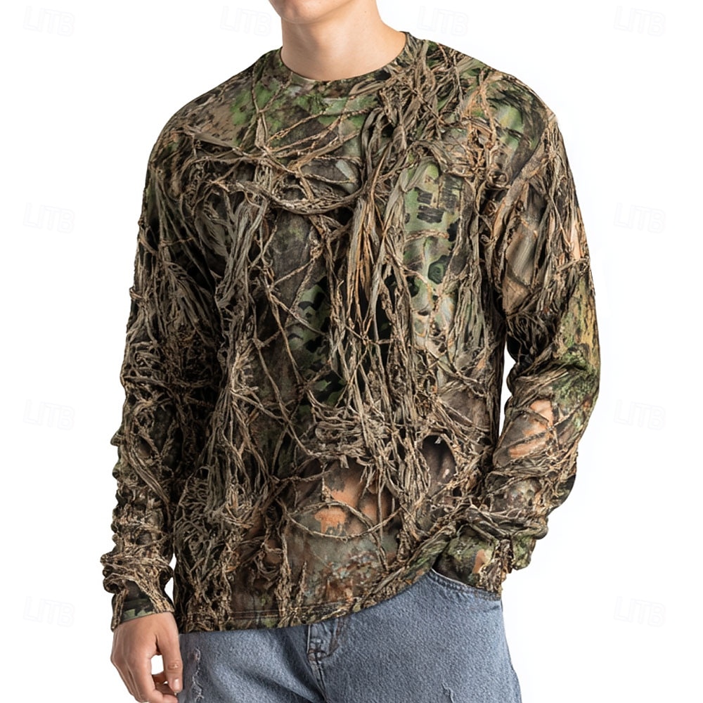 Men's Camo Animal Print Long S - Outdoor Hunting Graphic Tees review and price