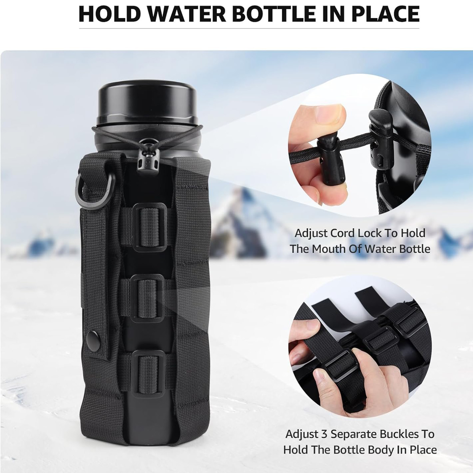 Molle Water Bottle Holder Pouc - Outdoor Hunting Backpack review and price