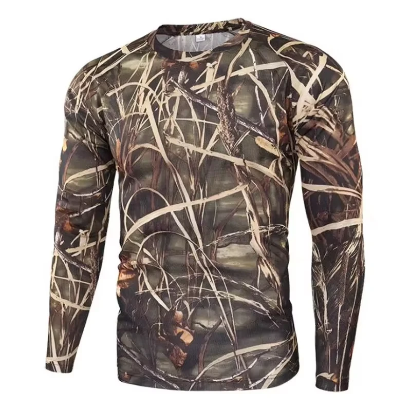 Men Polyester 3D Print Camoufl - Outdoor Hunting Graphic Tees review and price