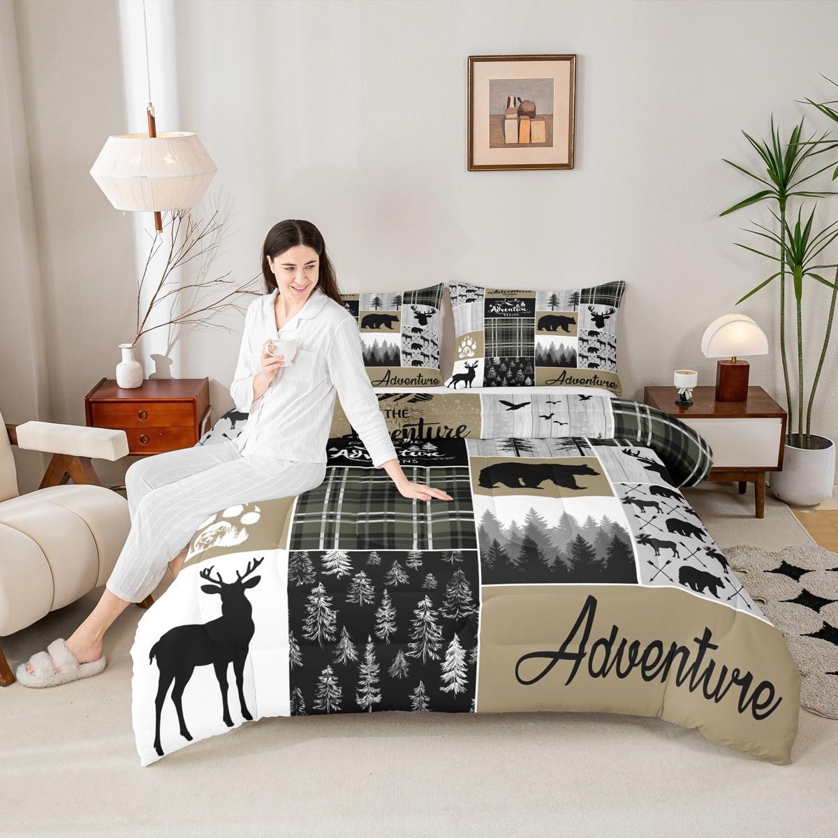 Farmhouse Country Bear Moose D - Hunting And Camping In Forest review and price